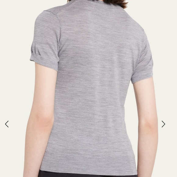 Worn Theory Basic Regal Wool Short-Sleeve Tee in Cool Heather Size Extra Large - Picture 4 of 5